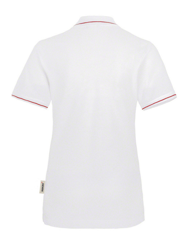 Ladies polo shirt casual Weiss
